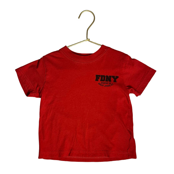 Crewcuts Red 'FDNY' T-Shirt - Size XXS 2-3