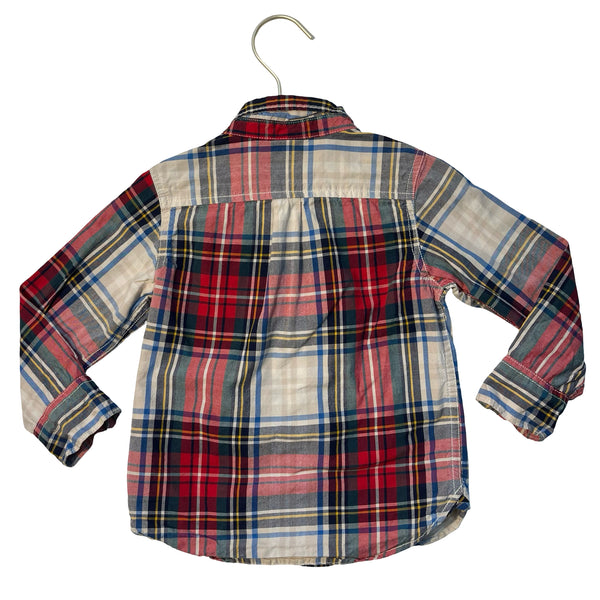 Baby Gap Tartan Plaid Button Down Shirt - Size 3