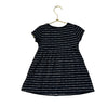 Old Navy Black Striped Pattern Dress - Size 18-24 Mo
