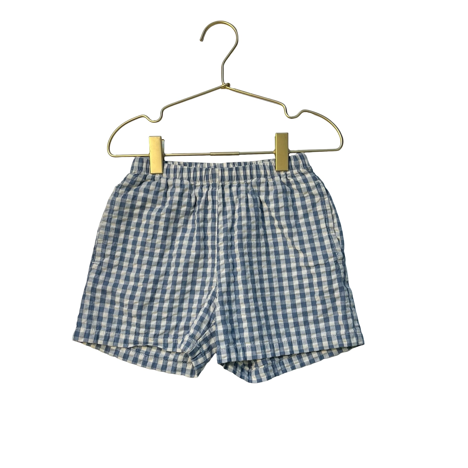 Konges Slojd Blue Check Shorts - Size 3Y