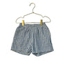 Konges Slojd Blue Check Shorts - Size 3Y