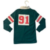 Mini Boden Green Rugby Shirt - Size 5-6Y