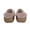 Crocs Sherpa-Lined Rose Gold Glitter Shoes - Size C8