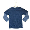 Mish Boys Blue Vintage Wash Camo Peace Sign Shirt - Size 5