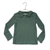 H&M Green Ribbed Polo Shirt - Size 5-6