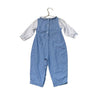 Petit Ami Blue Check Smocked Nutcracker One-Piece - Size 24 Mo