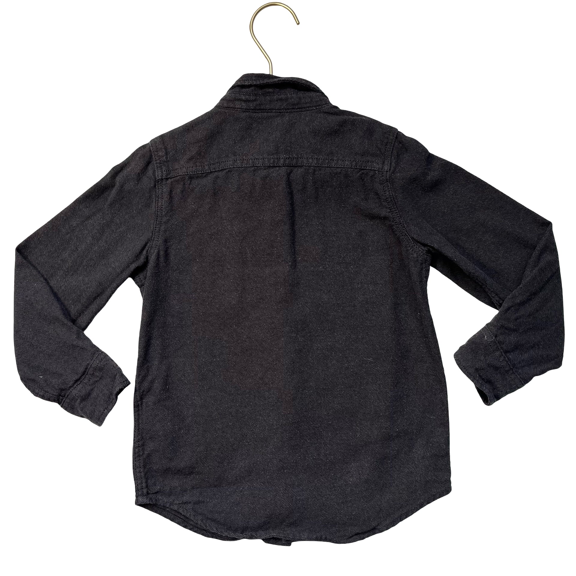 Baby Gap Dark Gray Brushed Cotton Button Down Shirt - Size 5