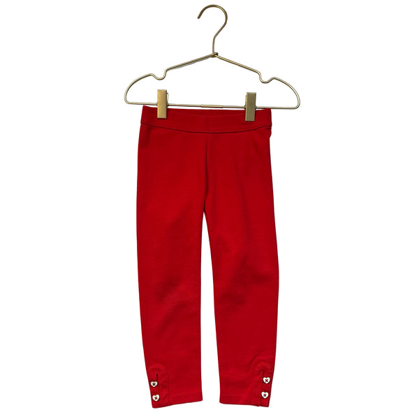Janie and Jack Red Leggings - Size 3
