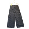 Old Navy 'High-Rise Baggy Wide-Leg' Cargo Black Denim Jeans - Size 8