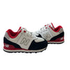 New Balance 574 White, Red, Black Sneakers New in Box - Size 6