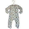 Magnetic Me Ivory Ski & Sled Animal Footed One-Piece PJs - Size 0-3 Mo