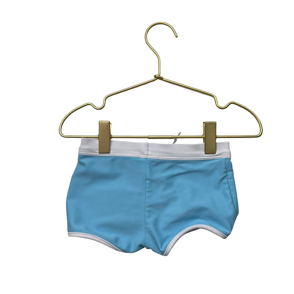 Minnow x Fanm Mon Light Blue Swim Trunks - Size 2T