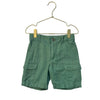 Janie and Jack Green Linen-Cotton Cargo Shorts - Size 4