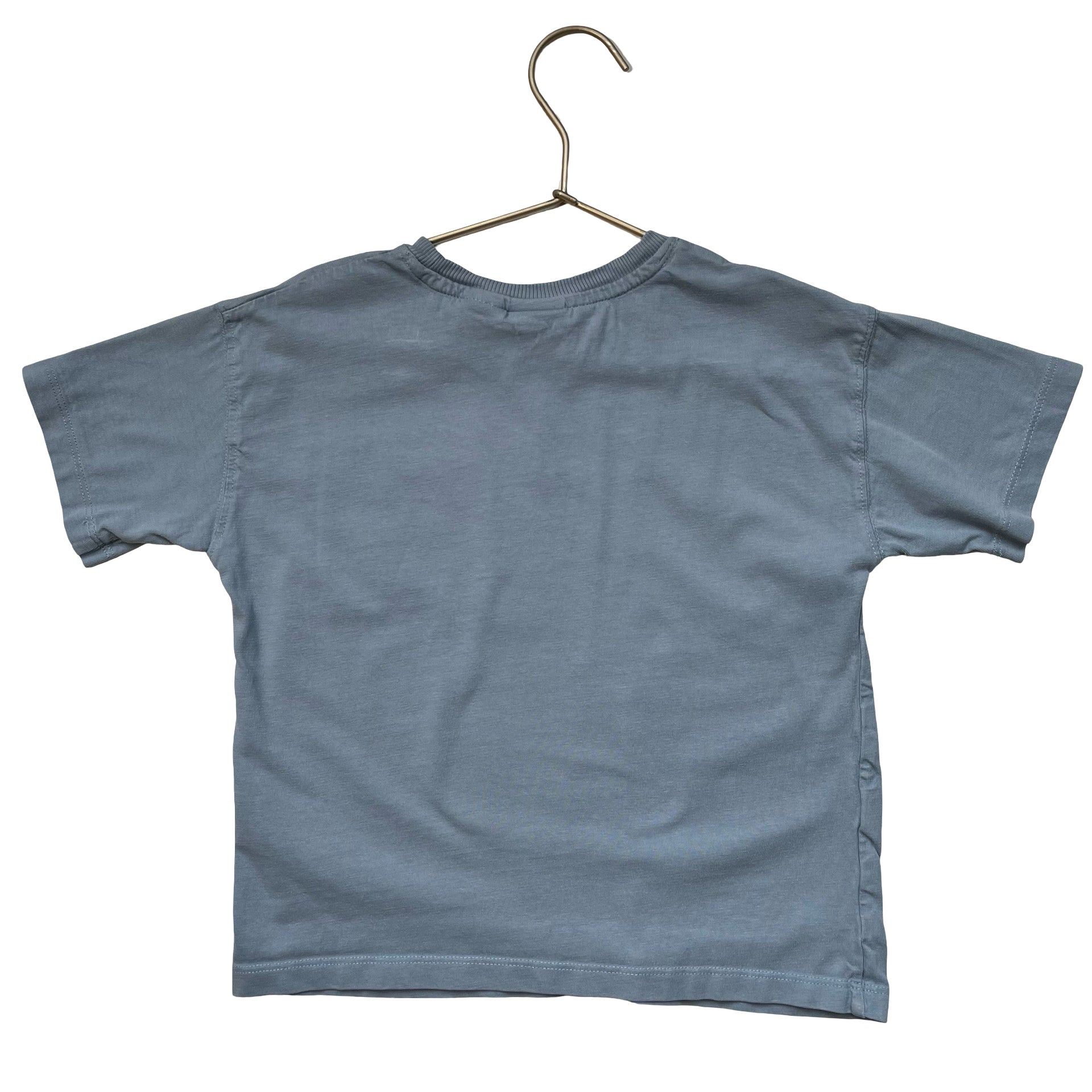 Zara Light Blue 'Elephant Supporter' T-Shirt - Size 6