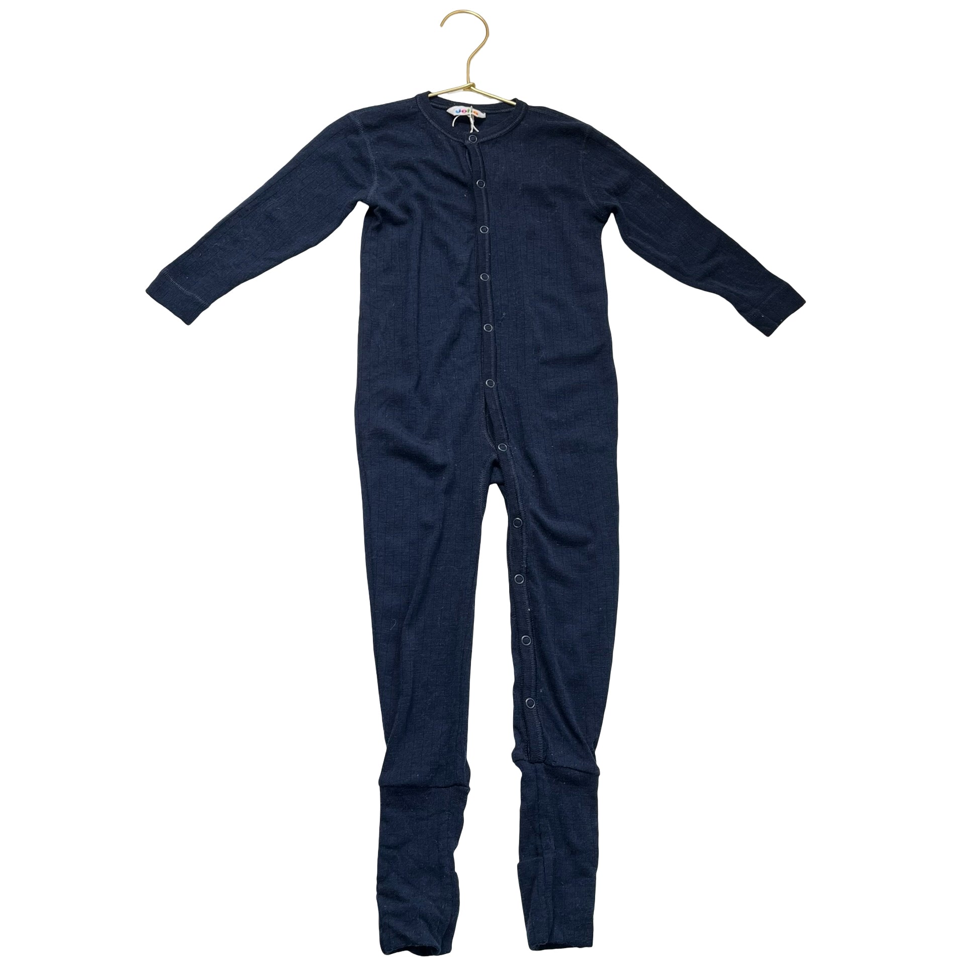 Joha Navy 100% Merino Wool Union Suit - Size 90 (3)