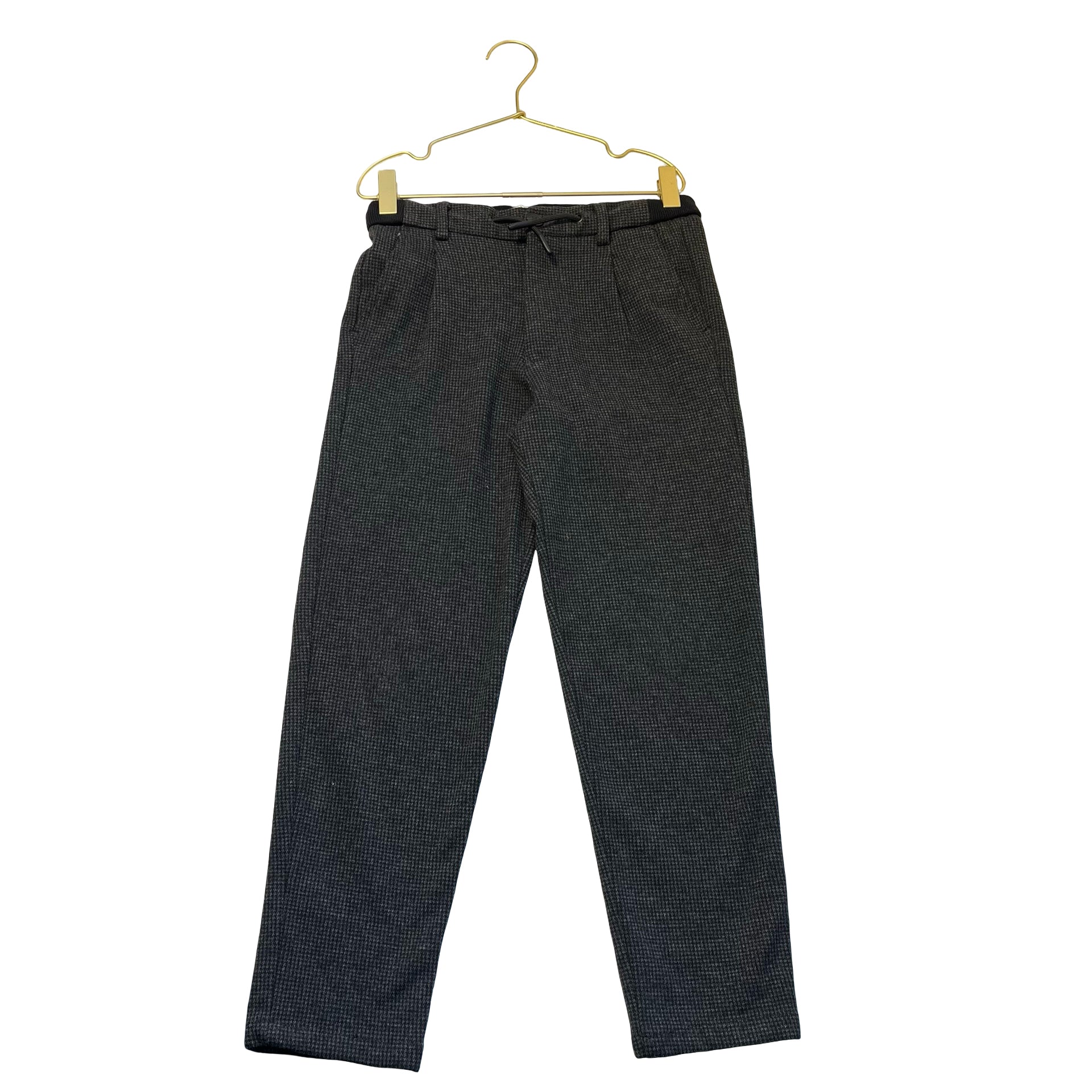 Zara Dark Gray & Black Houndstooth Plaid Pants - Size 9
