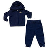 Ralph Lauren Navy Joggers & Polo Bear Zip-Up Hooded Sweatshirt - Size 12 Mo