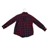Janie and Jack Red, Navy, Green, Yellow Plaid Button Down Shirt - Size 3