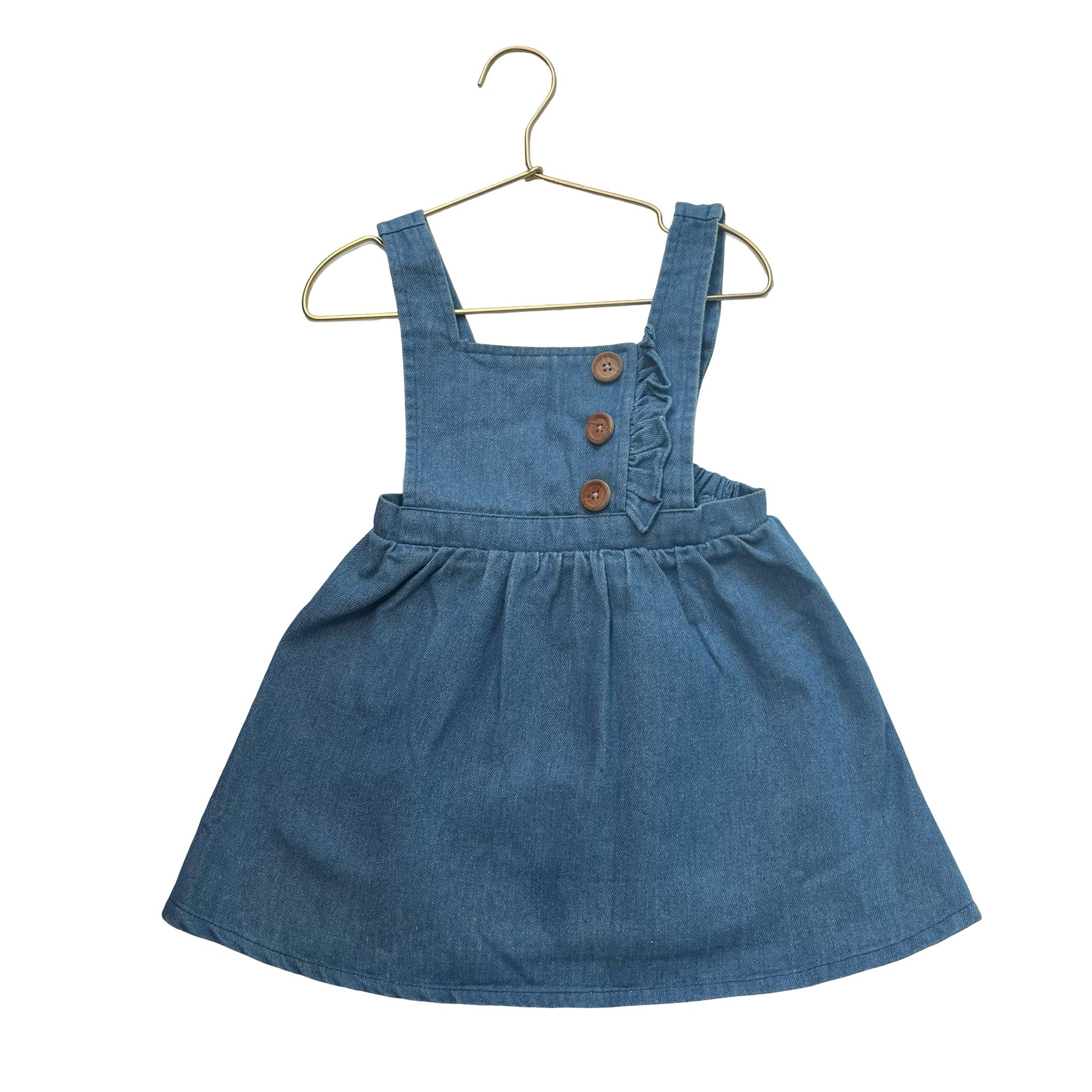 PatPat Denim Overall Dress - Size 4-5