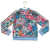 Adidas Colorful Pop Art Flower Print Track Jacket - Size M 10-12