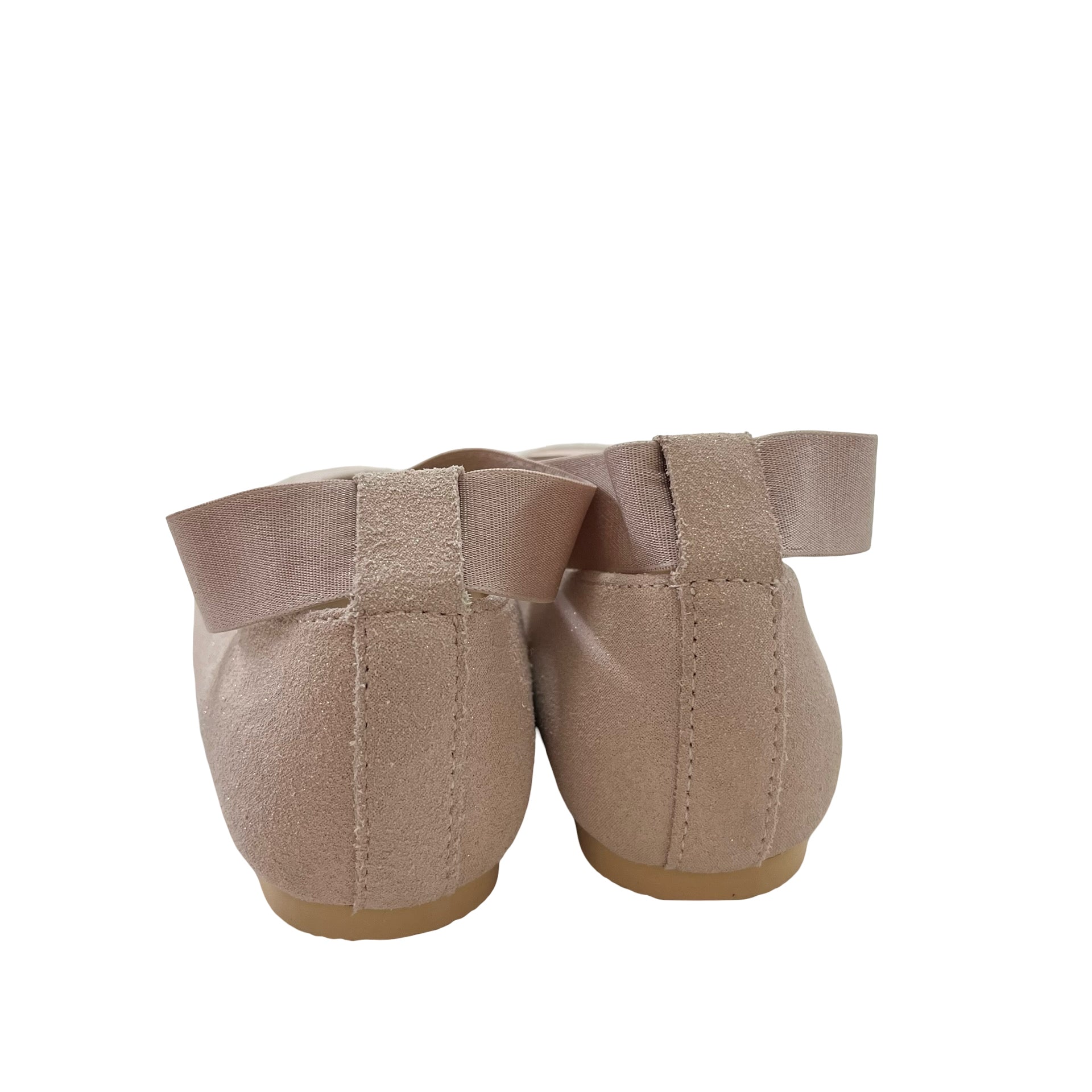 Janie and Jack Pink Sparkle Leather Shoes - Size 8