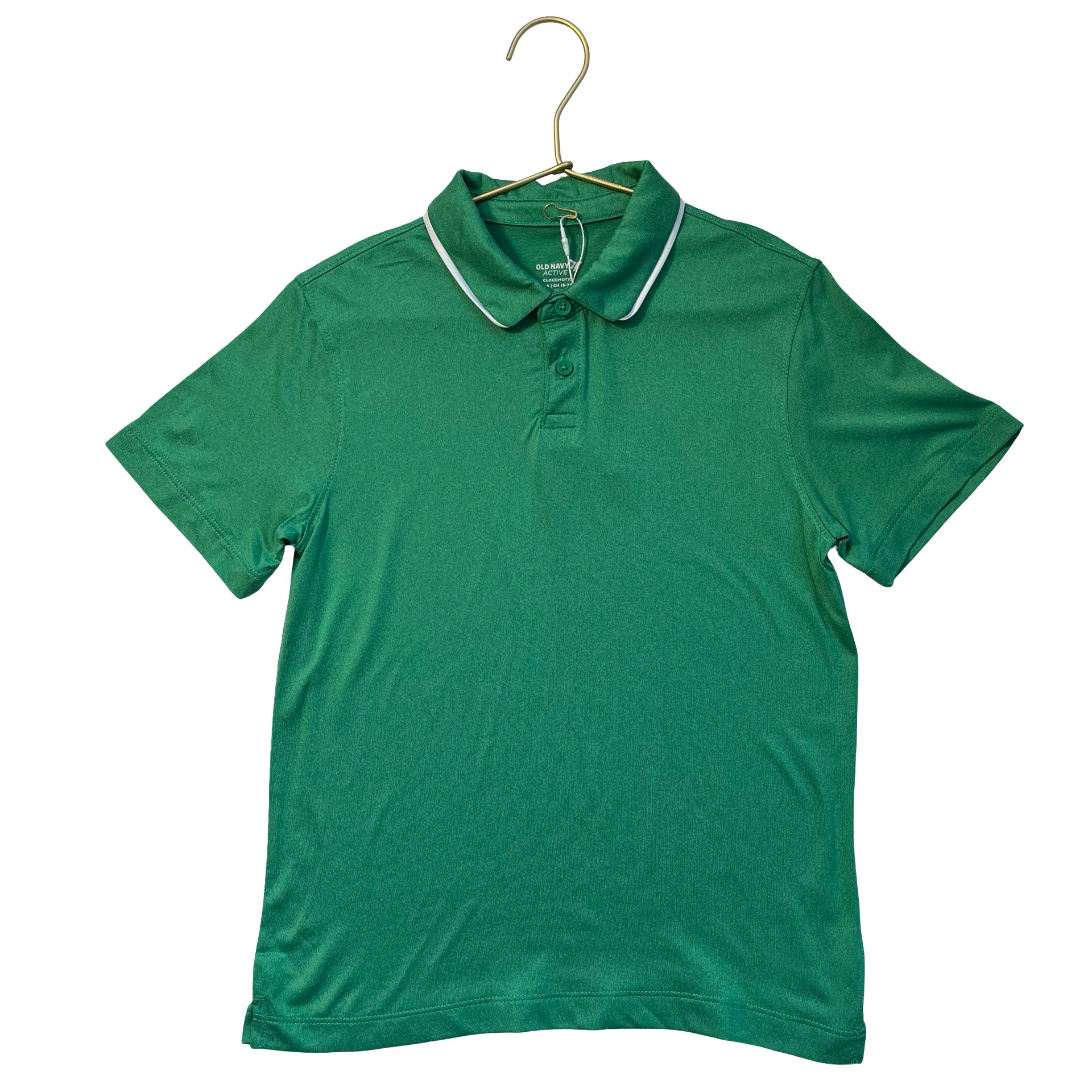 Old Navy Active Green Polo Shirt - Size S 6-7