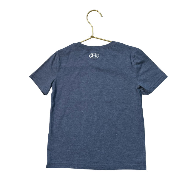 Under Armour Heather Blue Camo Logo T-Shirt - Size 4