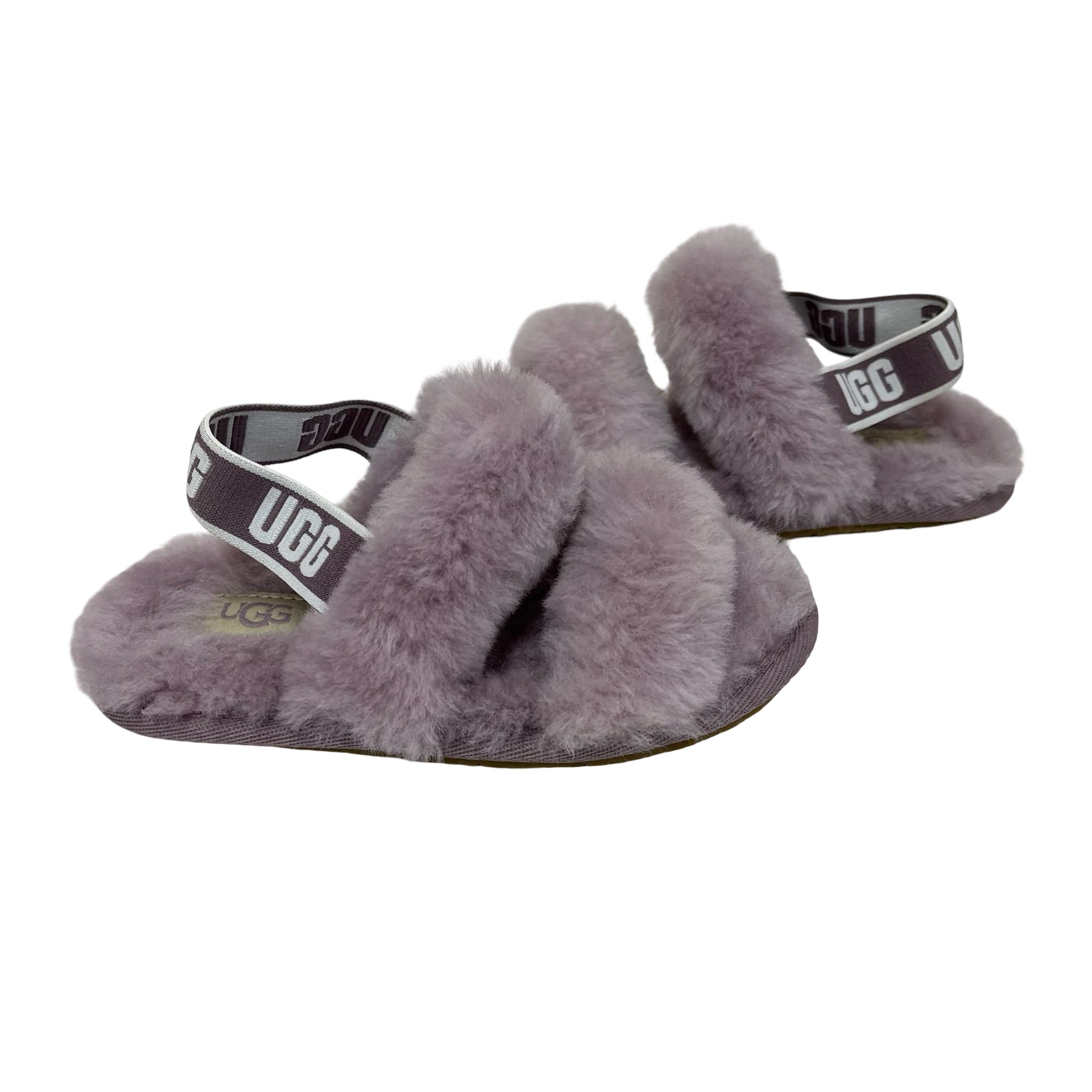 UGG Lavender Shearling Slide Slippers - Size 9