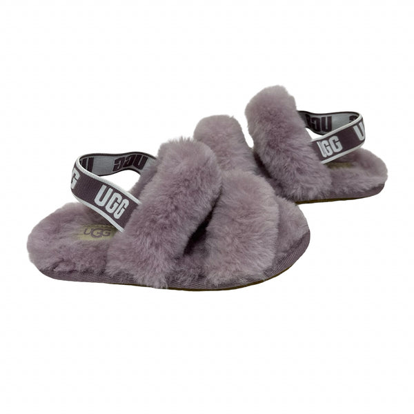 UGG Lavender Shearling Slide Slippers - Size 9