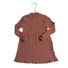 Pouf Terra Cotta Striped Ribbed Mock Neck Dress - Size 4T
