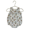 Rylee & Cru Ivory Mermaid Print Bubble Romper - Size 6-12 Mo