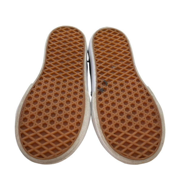 Vans Black Daisy Print Velcro Sneakers - Size 8.5