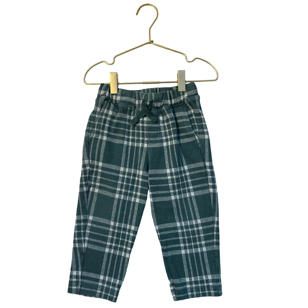 Hanna Andersson Green & Ivory Plaid Pants - Size 3