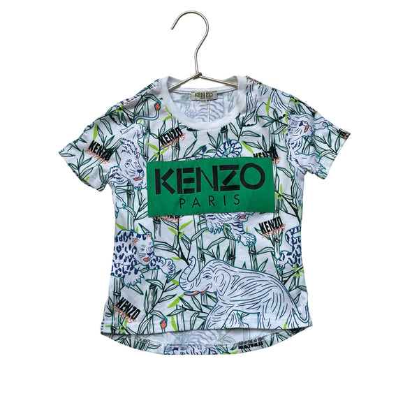 Kenzo Jungle Print T-Shirt - Size 2A