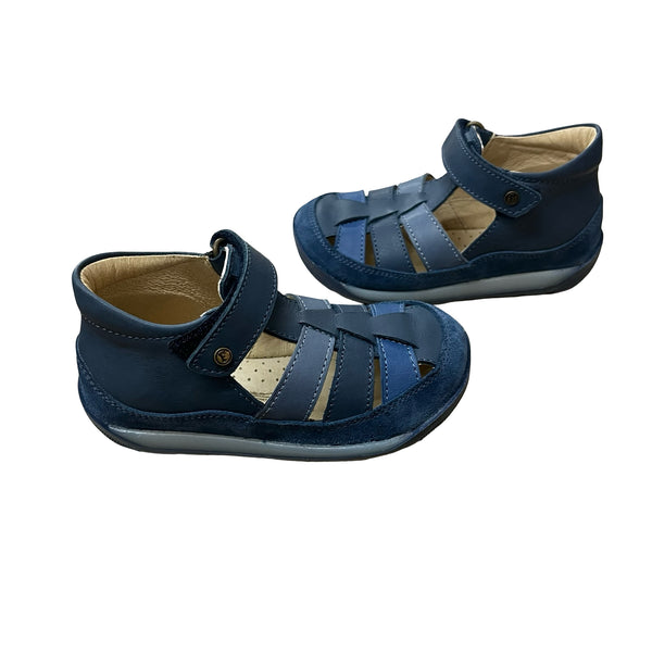 Falcotto Blue Leather Sandals New in Box - Size 24 (8)