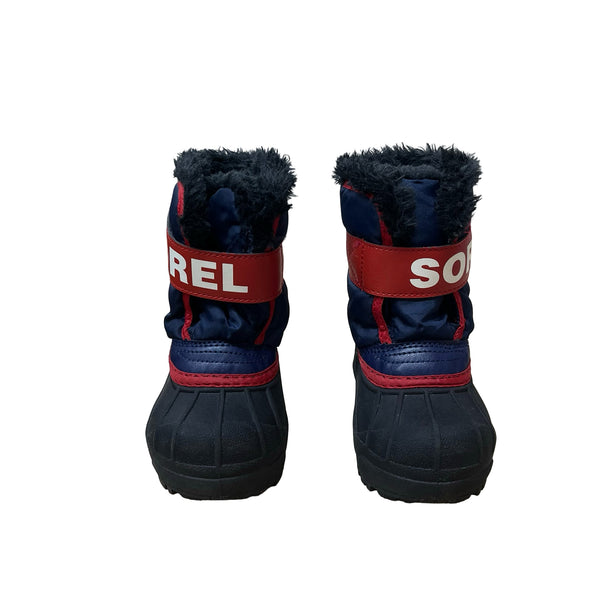 Sorel 'Snow Commander' Navy & Red Winter Boots - Size 6