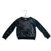 Habitual Black Iridescent Sequin Top - Size 4-5