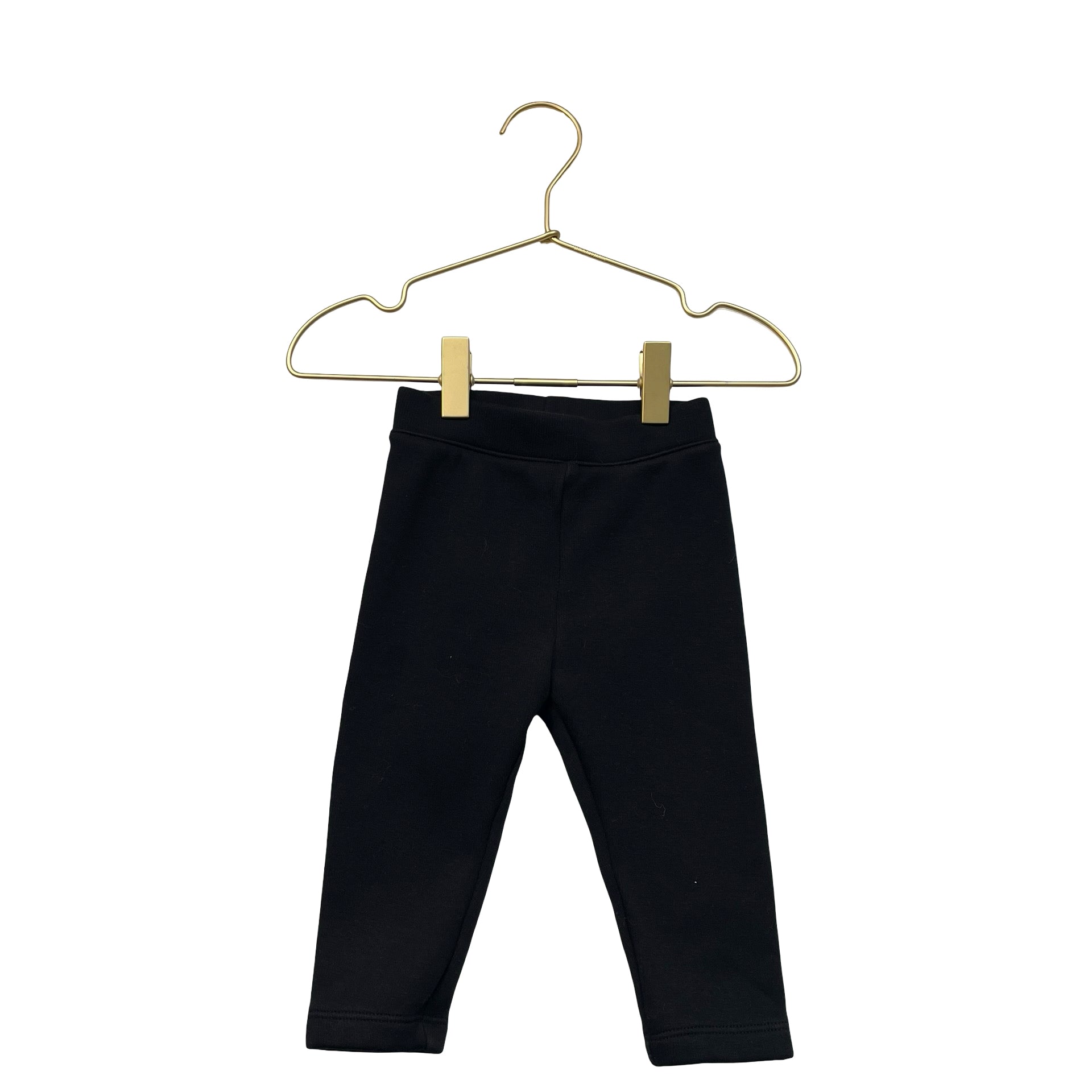 Baby Gap Fleece-Lined Black Leggings - Size 12-18 Mo