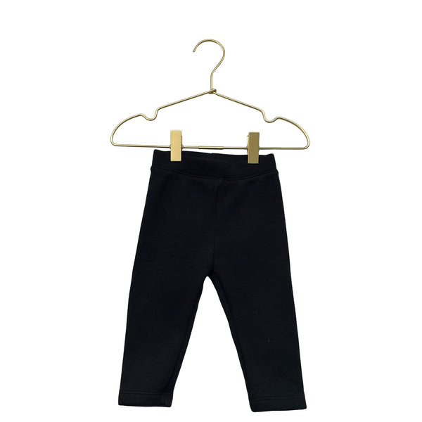Baby Gap Fleece-Lined Black Leggings - Size 12-18 Mo