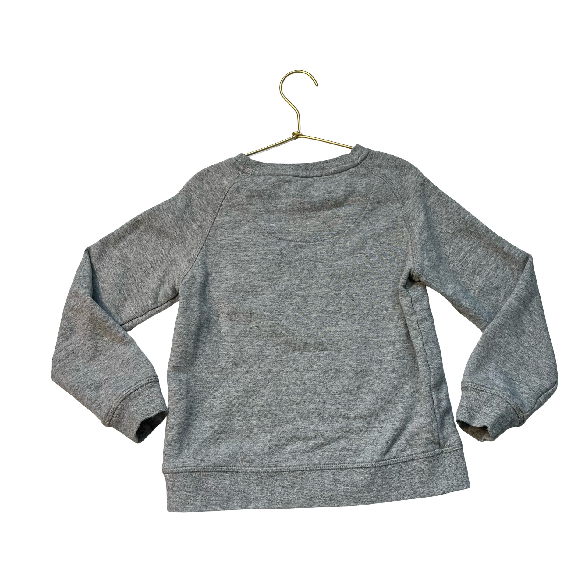 Mini Boden Gray Embroidered 'Chill Out'' Ice Cream Cone Sweatshirt - Size 7-8Y