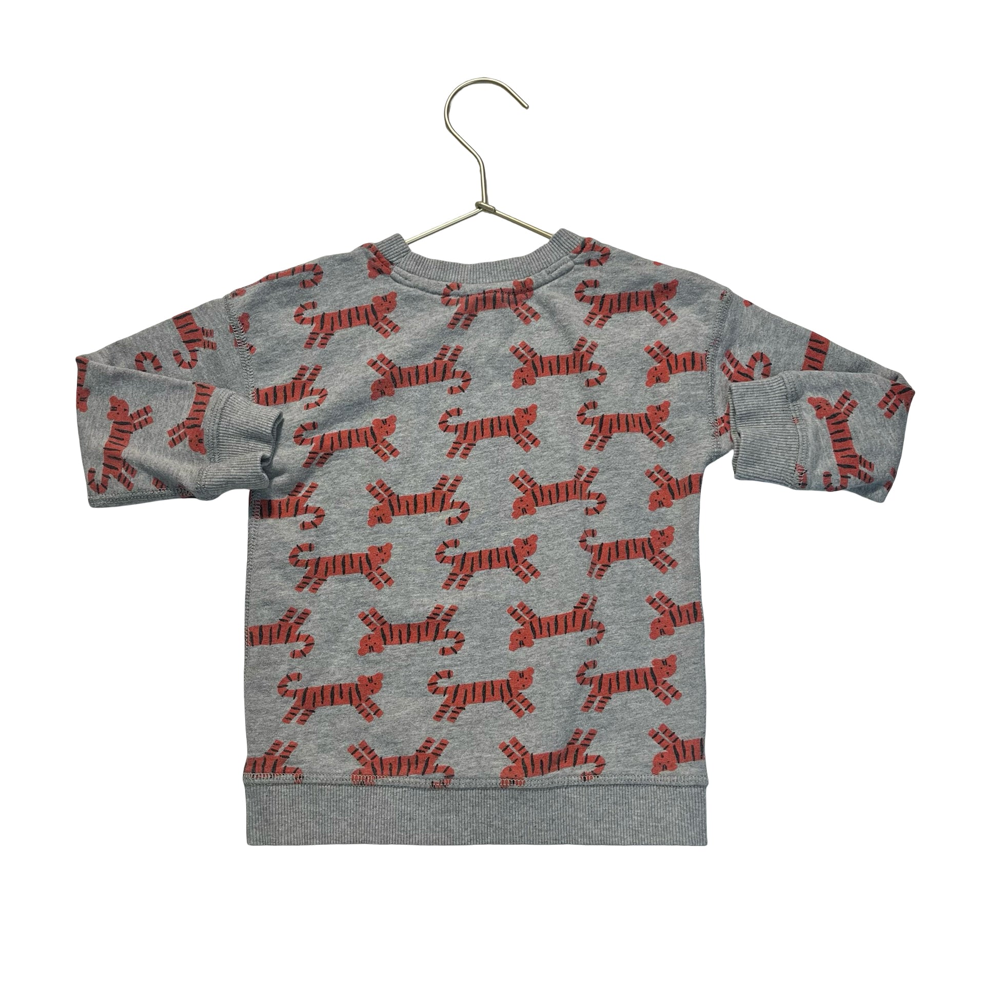 Hanna Andersson Gray Tiger Print Sweatshirt - Size 3T