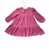 Mini Boden Dusty Rose Velour Dress - Size 3-4Y