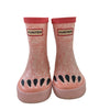 Hunter Pink Bear Foot Print Rain Boots - Size US 5B/6G (UK 4 EU 21)