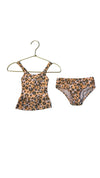 Cat & Jack Peach Leopard Print Tankini 2 Piece Swim Suit - Size 18 Mo
