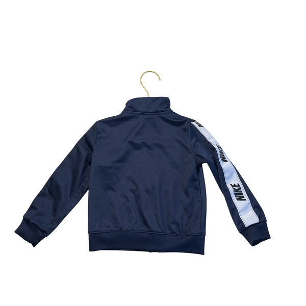 Nike Navy & White Athletic Track Jacket - Size 2T
