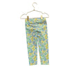 Janie and Jack Yellow, Green, Blue Floral Leggings - Size 3