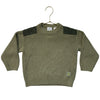 Zara Olive Green Cotton Sweater - Size 4-5