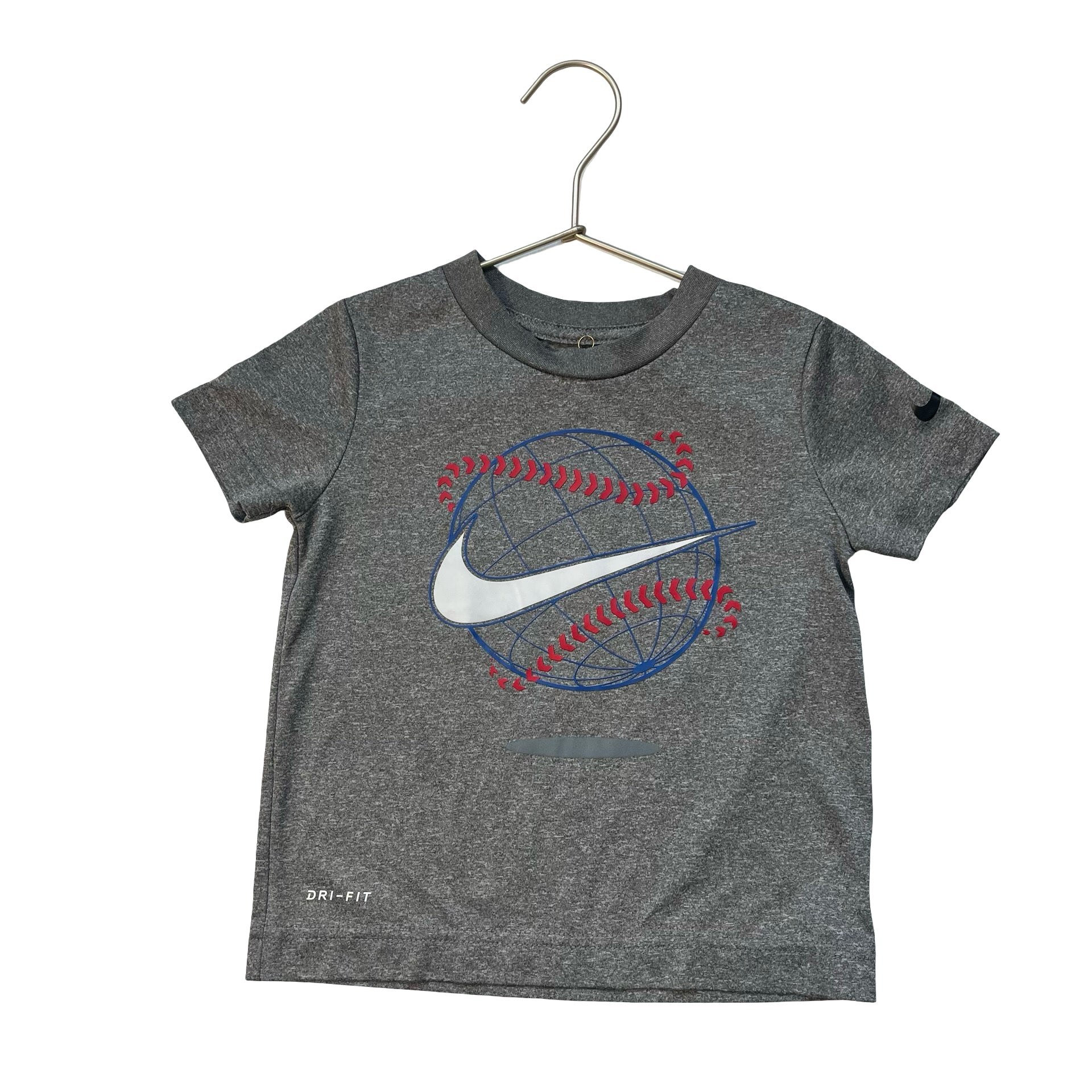 Nike Dri-Fit Gray Baseball Athletic Shirt - Size 3T
