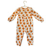 Old Navy Ivory & Orange Pumpkin Print One-Piece Jumpsuit - Size 18-24 Mo