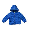 Primary Blue Hooded Puffer Jacket - Size 12-18 Mo